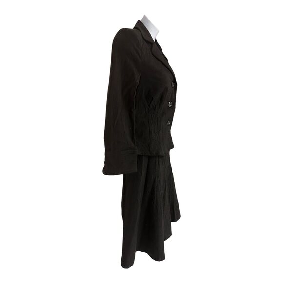 Monroe & Main Jacquard Business Office Dinner Party Anna Suit Blazer Skirt Set - Picture 3 of 16